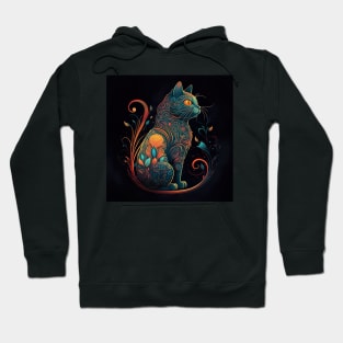 Feline Nouveau 2 Hoodie